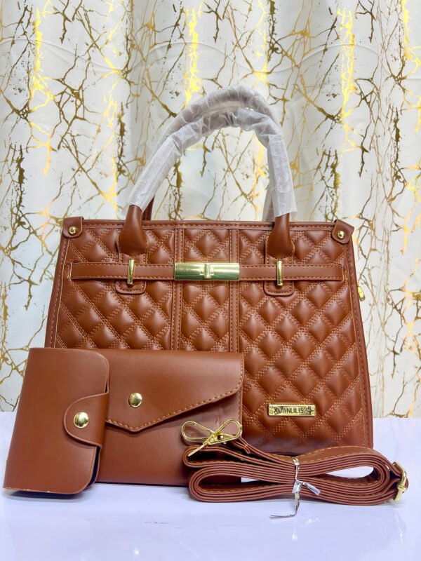 K3NUGO Luxe Quilted Structured Bag