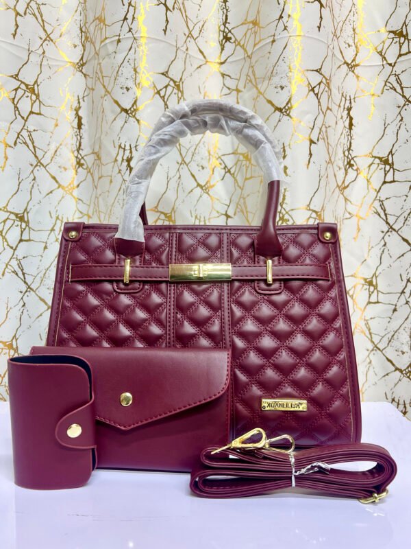 K3NUGO Luxe Quilted Structured Bag