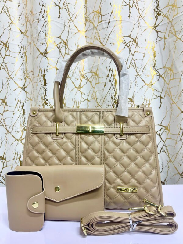 K3NUGO Luxe Quilted Structured Bag